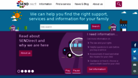 What Sendirect.org.uk website looked like in 2016 (7 years ago)