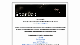 What Stardot.org.uk website looked like in 2016 (7 years ago)