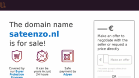 What Sateenzo.nl website looked like in 2016 (7 years ago)