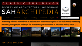 What Sah-archipedia.org website looked like in 2016 (7 years ago)