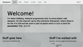 What Sharparam.com website looked like in 2016 (7 years ago)