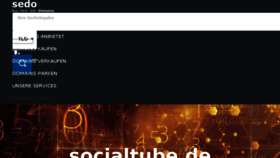 What Socialtube.de website looked like in 2016 (7 years ago)