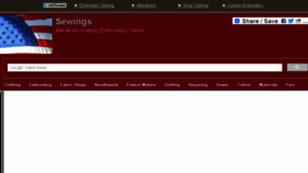 What Sewings.us website looked like in 2016 (7 years ago)