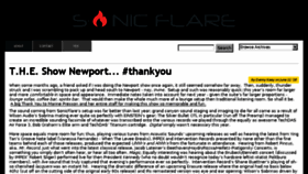 What Sonicflare.com website looked like in 2016 (7 years ago)