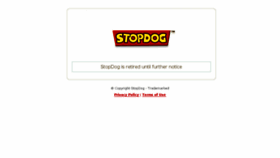 What Stopdog.com website looked like in 2016 (7 years ago)