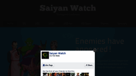 What Saiyanwatch.com website looked like in 2016 (7 years ago)
