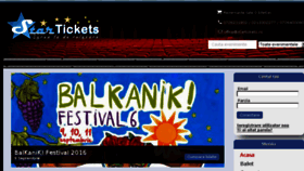 What Startickets.ro website looked like in 2016 (7 years ago)
