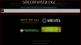 What Soccervista1x2.com website looked like in 2016 (7 years ago)