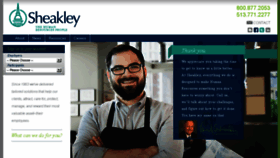 What Sheakley.com website looked like in 2016 (7 years ago)