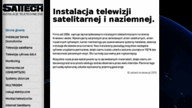 What Sattech-krakow.pl website looked like in 2016 (7 years ago)