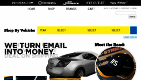 What Shocks.com website looked like in 2016 (9 years ago)