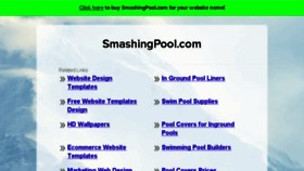 What Smashingpool.com website looked like in 2016 (7 years ago)