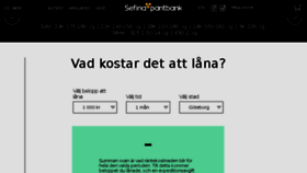 What Sefina.se website looked like in 2016 (7 years ago)