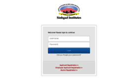 What Sinhgad.info website looked like in 2016 (9 years ago)