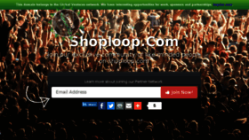 What Shoploop.com website looked like in 2016 (7 years ago)