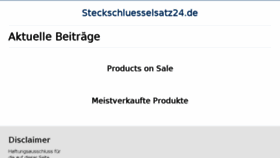 What Steckschluesselsatz24.de website looked like in 2016 (7 years ago)