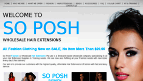 What Soposh.com.au website looked like in 2016 (7 years ago)