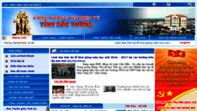 What Soctrang.gov.vn website looked like in 2016 (7 years ago)
