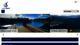 What Sognefjord.no website looked like in 2016 (7 years ago)