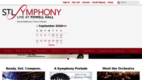 What Stlsymphony.org website looked like in 2016 (8 years ago)