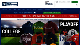What Shop.cbssports.com website looked like in 2016 (7 years ago)