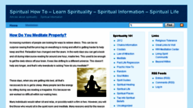 What Spiritualhowto.com website looked like in 2016 (7 years ago)