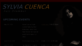 What Sylviacuenca.com website looked like in 2016 (7 years ago)