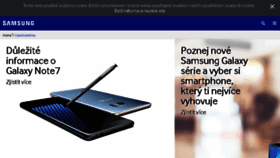 What Samsungmobile.cz website looked like in 2016 (7 years ago)