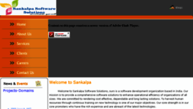 What Sankalpasoftware.com website looked like in 2016 (7 years ago)
