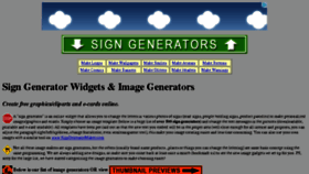 What Signgenerator.org website looked like in 2016 (7 years ago)