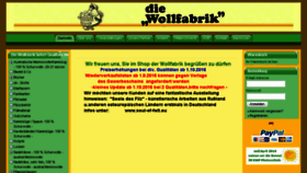 What Shop.die-wollfabrik.com website looked like in 2016 (7 years ago)