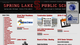 What Springlakeschools.org website looked like in 2016 (7 years ago)