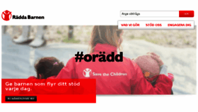 What Savethechildren.se website looked like in 2016 (7 years ago)
