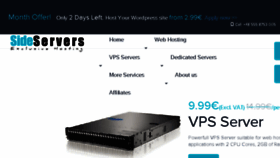 What Sideservers.com website looked like in 2016 (9 years ago)