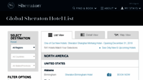 What Sheratonftlauderdalebeach.com website looked like in 2016 (7 years ago)