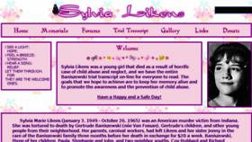 What Sylvialikens.com website looked like in 2016 (7 years ago)