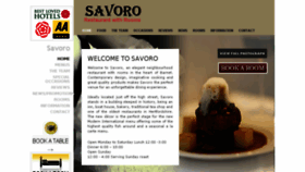 What Savoro.co.uk website looked like in 2016 (7 years ago)
