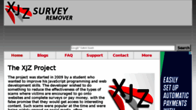 What Survey-remover.com website looked like in 2016 (7 years ago)