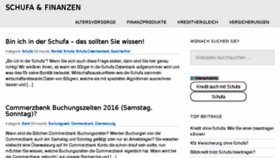 What Schufa-und-finanzen.net website looked like in 2016 (7 years ago)