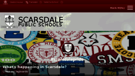 What Scarsdaleschools.org website looked like in 2016 (7 years ago)