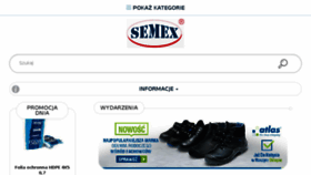 What Semex.pl website looked like in 2016 (7 years ago)