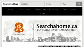 What Searchahome.ca website looked like in 2016 (7 years ago)