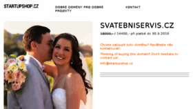 What Svatebniservis.cz website looked like in 2016 (7 years ago)