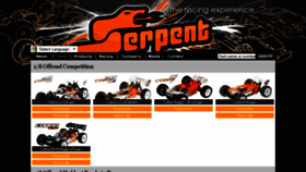 What Serpent.com website looked like in 2016 (7 years ago)