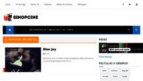 What Sinopcine.com website looked like in 2016 (7 years ago)