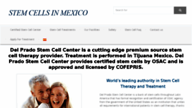 What Stemcellsinmexico.com website looked like in 2016 (7 years ago)