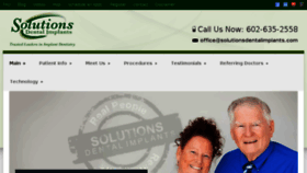 What Solutionsdentalimplants.com website looked like in 2016 (7 years ago)