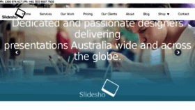 What Slidesho.com.au website looked like in 2016 (7 years ago)