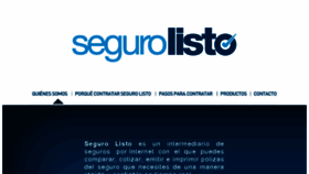 What Segurolisto.mx website looked like in 2016 (7 years ago)