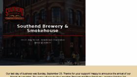 What Southendbrewery.com website looked like in 2016 (7 years ago)